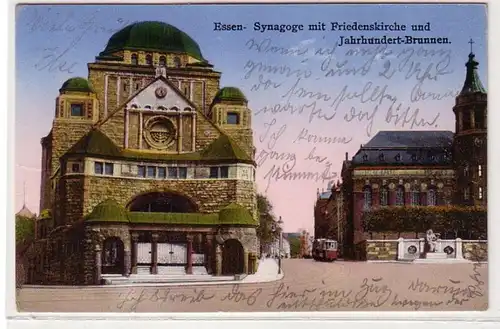 40247 Ak Essen Synagogue avec chêne de paix 1930
