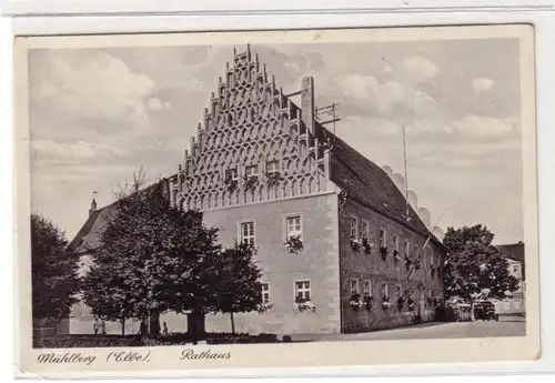 40221 Ak Mühlberg (Elbe) Hôtel de ville vers 1930
