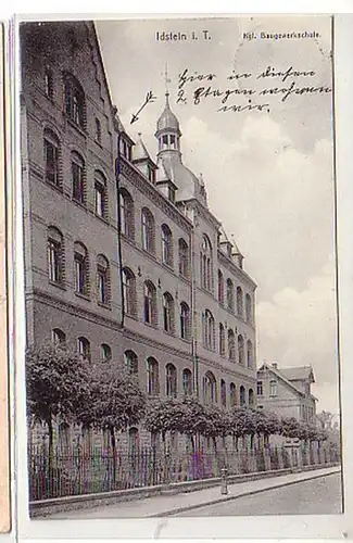 40196 Ak Idstein i.T. kgl. Baugewerkschule 1909