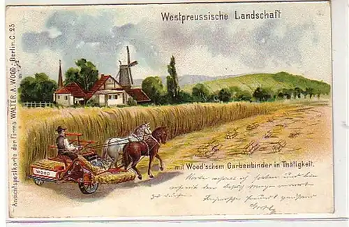 40127 Ak Lithographie Paysage wetspreusse 1901