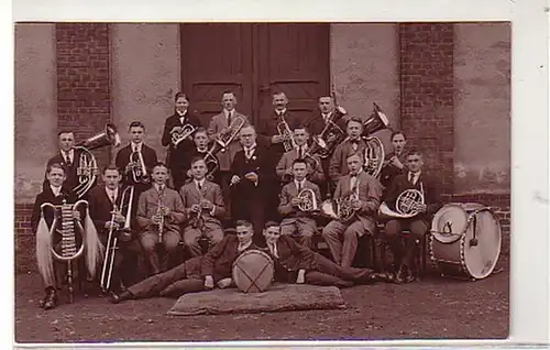 40071 Ak Chemnitz Ebersdorf Orchester um 1920