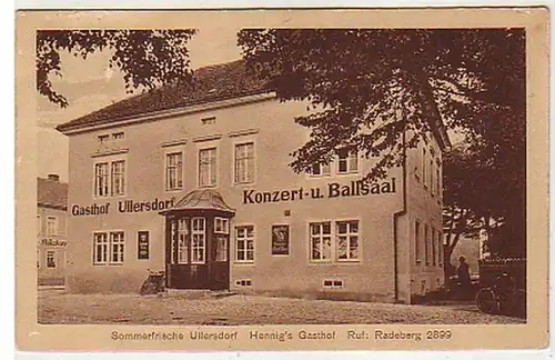 39983 Ak Ullersdorf b. Radeberg Hennig's Gasthof 1927