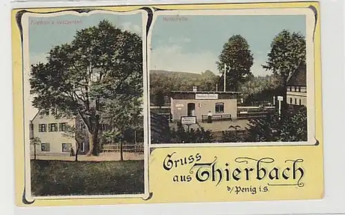 39972 Mehrbild Ak Gruß aus Thierbach bei Penig 1920