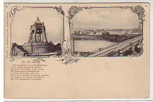 39963 Mehrbild Ak An der Weser um 1900