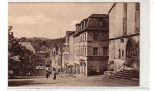 39944 Ak Pößneck Thüringen Markt mit Schuhgasse 1967