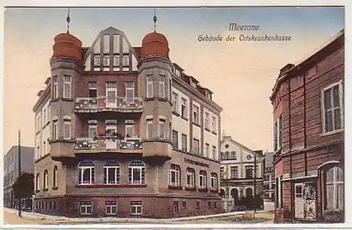 39923 Ak Meerane Gebäude der Ortskrankenkasse 1917