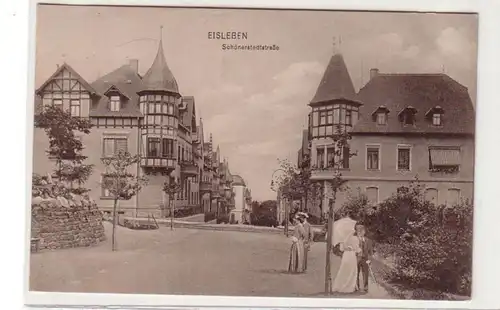 39870 Feldpost Ak Eisleben Schönerstedtstrasse 1916
