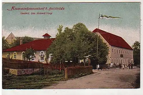 39847 Ak Krummenhennersdorf bei Halsbrücke Gasthof 1921