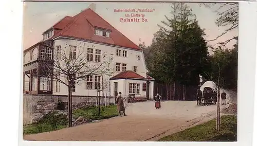 39842 Ak Pulsnitz Gastwirtschaft "Waldhaus" 1913