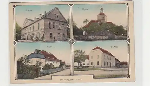 39777 Feldpost Ak Herrengosserstedt Gasthof usw. 1918