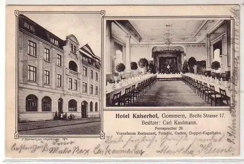 39740 Multi-image Ak Gomern Hotel Kaiserhof 1908