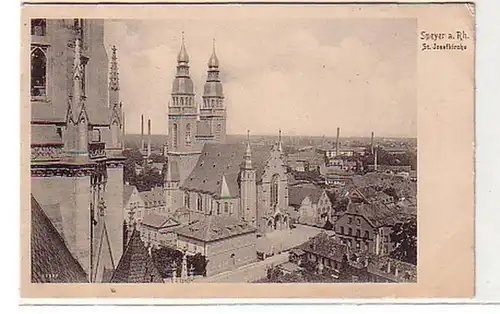 39700 Feldpost-Ak Speyer a. Rh. St. Josefkirche 1917
