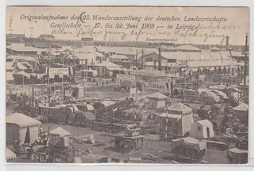 39687 Ak 23. Wanderausstellung der dt. Landwirtschaftsgesellschaft Leipzig 1909