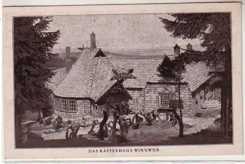 39683 Ak Bad Harzburg Kaffeehaus Winuwuk und Sonnenhof Kunstausstellung um 1930