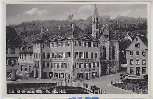 39660 Ak Schwäbisch Hall Gasthof Goldener Chevalier vers 1930