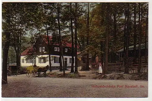39642 Ak Hohwaldschänke Post Neustadt in Sachsen 1911