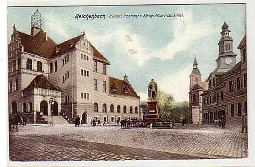 39636 Ak Reichenbach kaiserliches Postamt 1906