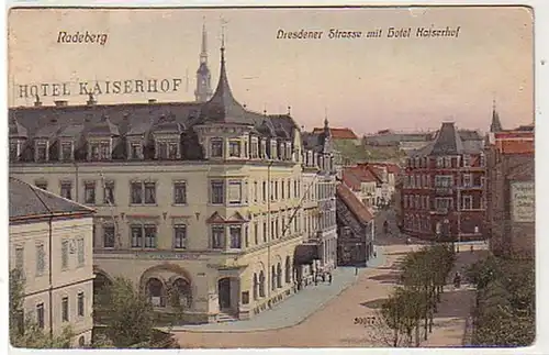 39613 Ak Radeberg Dresdener Straße Hotel Kaiserhof 1910