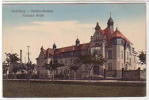 39610 Ak Radeburg Stadtkrankenhaus Pulsnitzer Straße