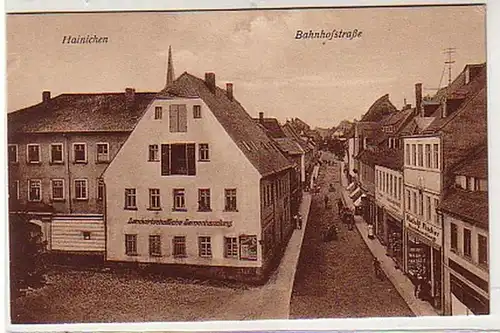 39583 Ak Hainichen Bahnhofstrasse um 1910