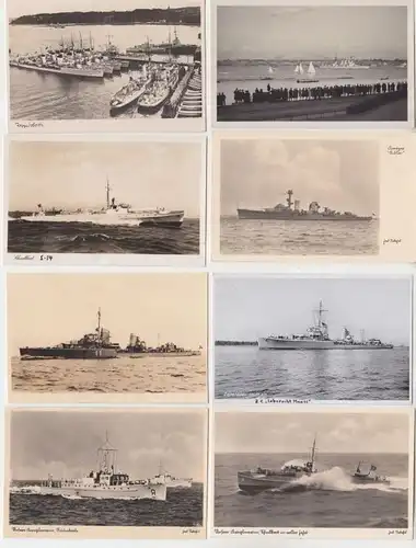 39565/8 Ak Marine Voiture, Destructeur, croiseur 2e guerre mondiale