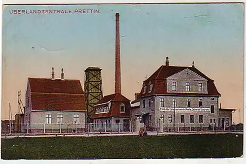 39495 Ak centrale électrique sur terre Prettin 1915