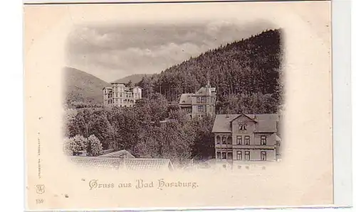 39481 Ak Salutation en Bad Harzburg Vue totale vers 1900