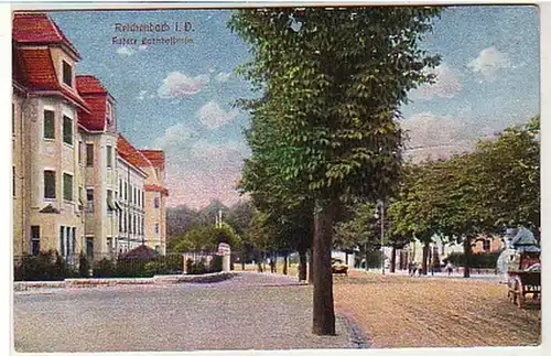 39447 Feldpost Ak Reichenbach äußere Bahnhofstraße 1918
