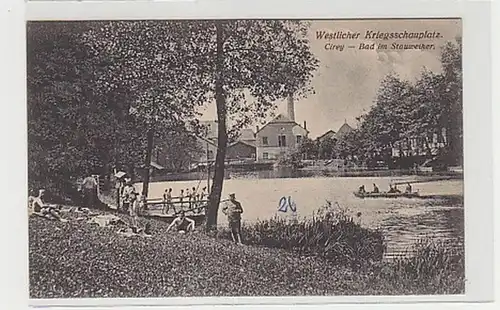 3904 Ak Cirey Bad, poste de terrain dans le barrage 1916