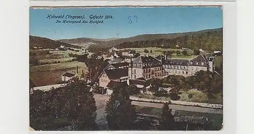 3938 Feldpost Ak Hohwald (Vogesen) en Alsace 1916