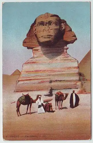 39363 Ak Cairo Caire Egypte le Sphinx vers 1910