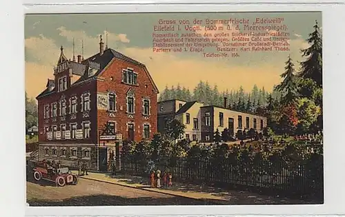 39332 Ak Ellefeld im Vogtland Cafè Edelweiß um 1910