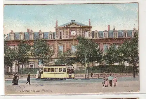 39315 Ak Le Havre la Sous Prefecture avec tramway vers 1915