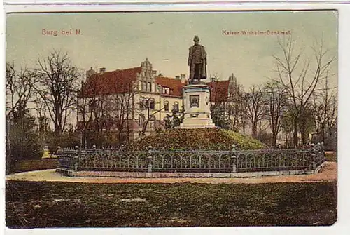 39308 Ak Château à Magdeburg Kaiser Wilhelm Monument 1907