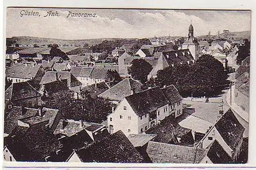 39304 Ak Güsten in Anhalt Panorama um 1930