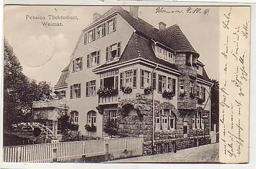 39301 Ak Weimar Pansion Töchterhort 1910