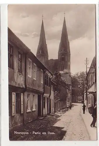 39296 Ak Neuruppin Partie sur la cathédrale 1932