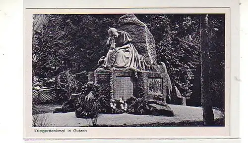 39271 Ak Monument aux Guerriers à Gutach vers 1940
