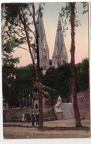 39238 Ak Neu-Ruppin près de l'église du couvent 1909