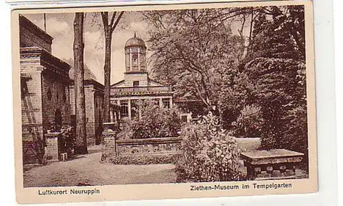 39224 Ak Neuruppin Ziethen Museum im Tempelgarten 1920