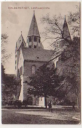 39213 Ak Halberstadt Lieberfräntenkirche vers 1920