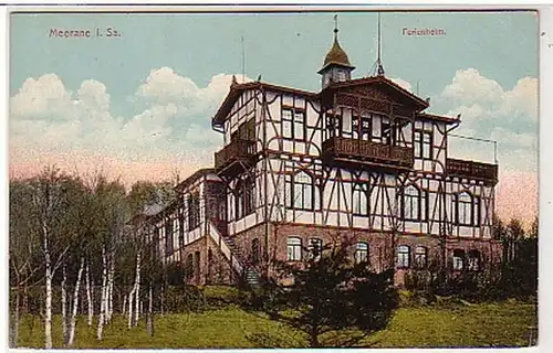 39187 Ak Meerane in Sachsen Ferienheim um 1910