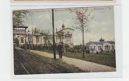 39177 Ak Meerane Ferien Kolonieheim Fechtschule 1909