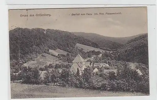 39149 Feldpost Ak Gruß aus Grillenberg Gasthof 1918