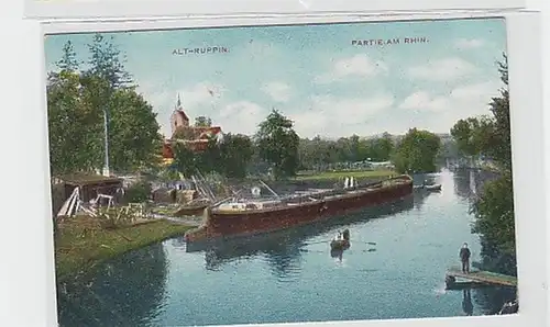 39126 Ak Alt Ruppin Partie am Rhin 1914