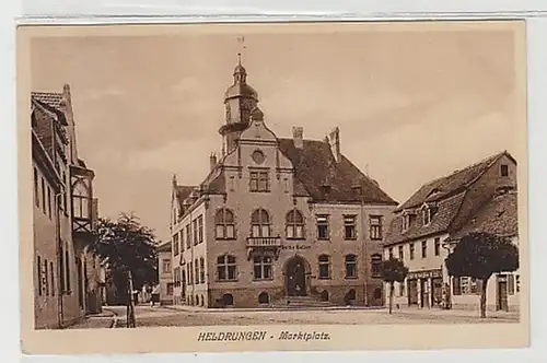 39024 Ak Heldrungen Marktplatz 1911