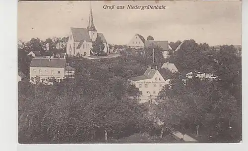 39008 Ak Gruß aus Niedergräfenhain Totalansicht um 1915
