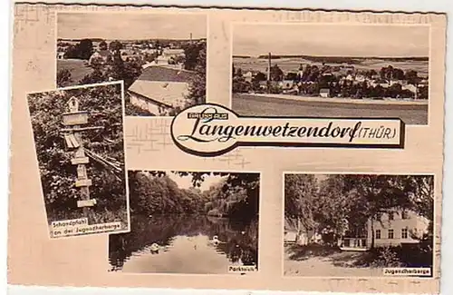 38909 Mehrbild Ak Gruß aus Langenwetzendorf Thür. 1967
