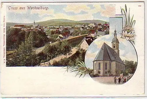 38906 Mehrbild Ak Gruß aus Wechselburg 1903