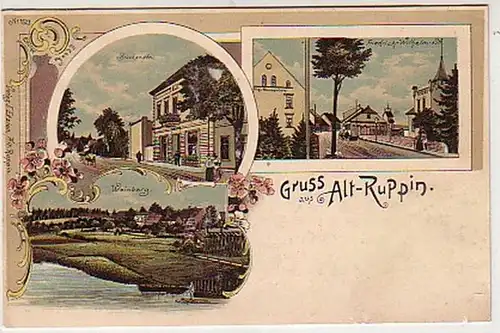 38893 Ak Lithographie Gruss aus Alt Ruppin 1901